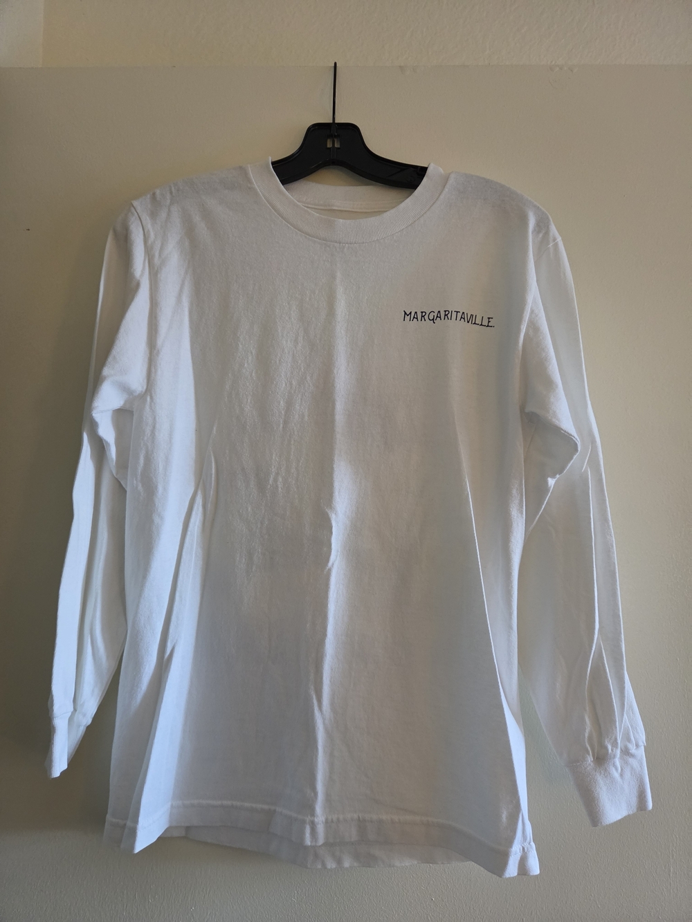 Margaritaville White Long Sleeve Surf Shop Graphic Tee with Multicolor Print - Picture 2 of 3